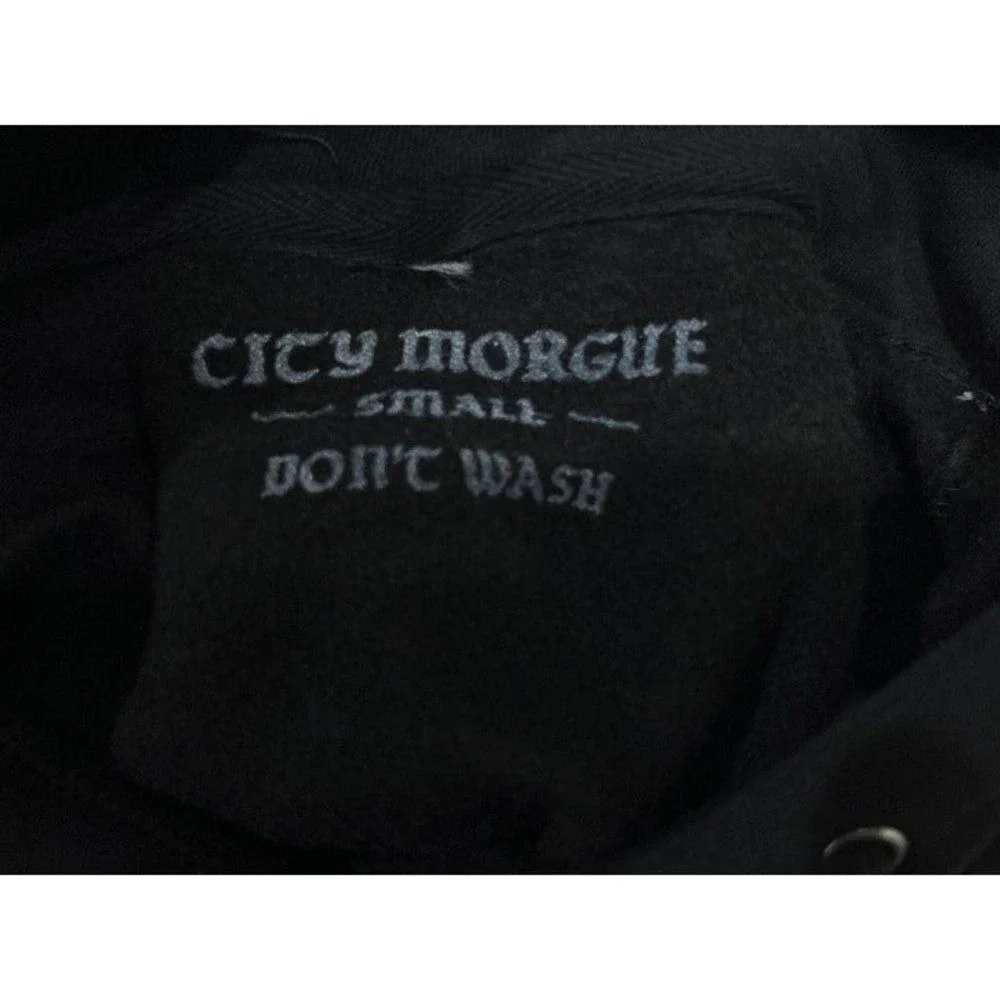 City‎ Morgue  back printed MURDER Team hoodie black size s New  No Tags